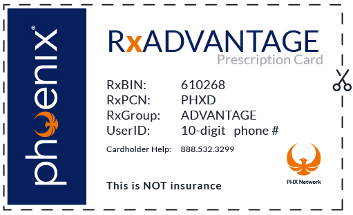 Phoenix RxAdvantage Prescription Card